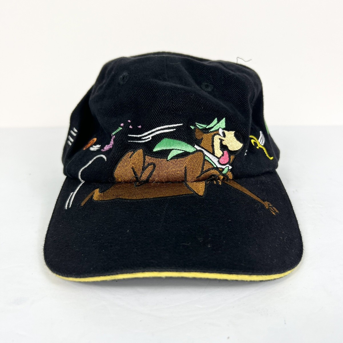 Vintage Yogi Bear Black Strapback Hat Cap