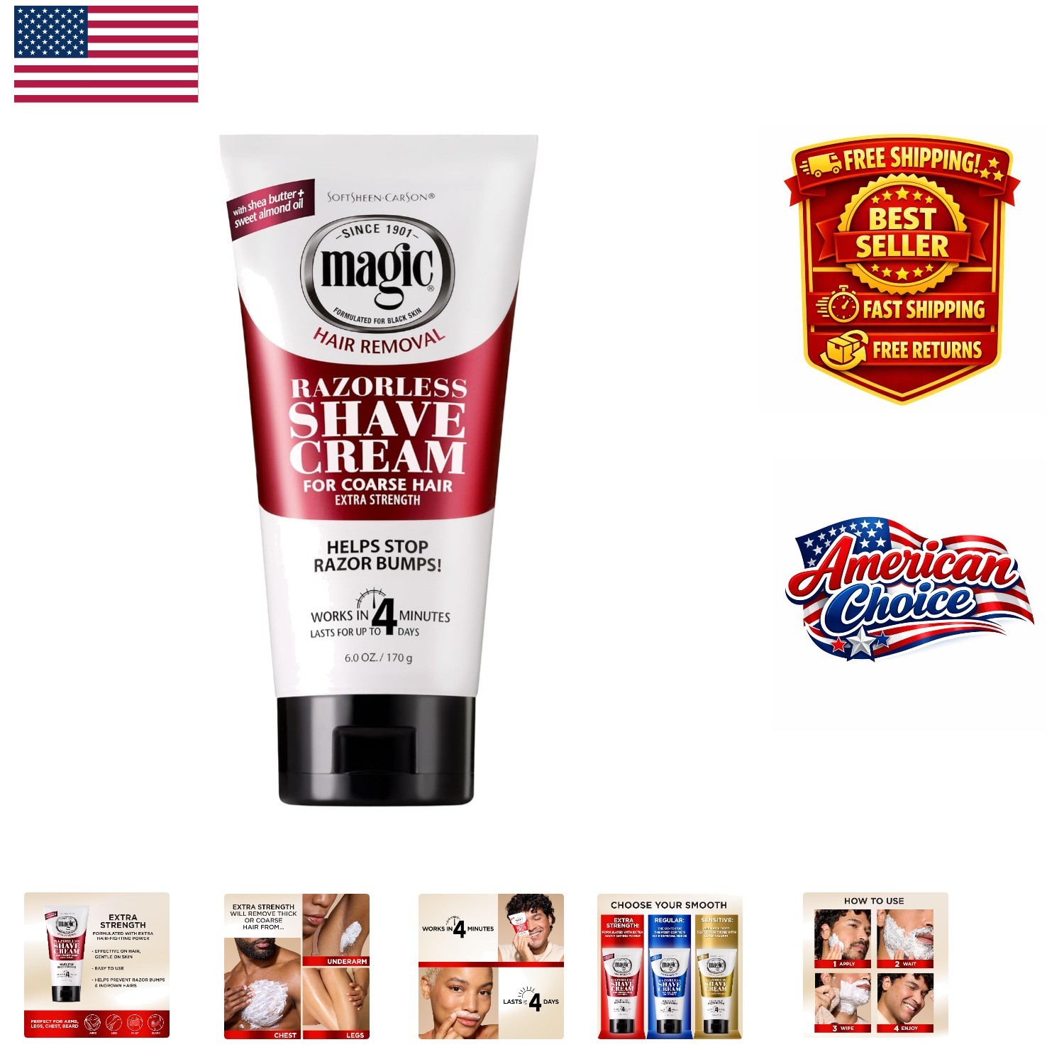 - Extra Strength Hair Removal Solution With Fresh Scent