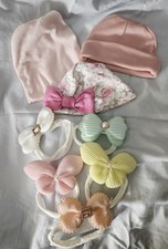 Lot Of Baby Hats And Headbands