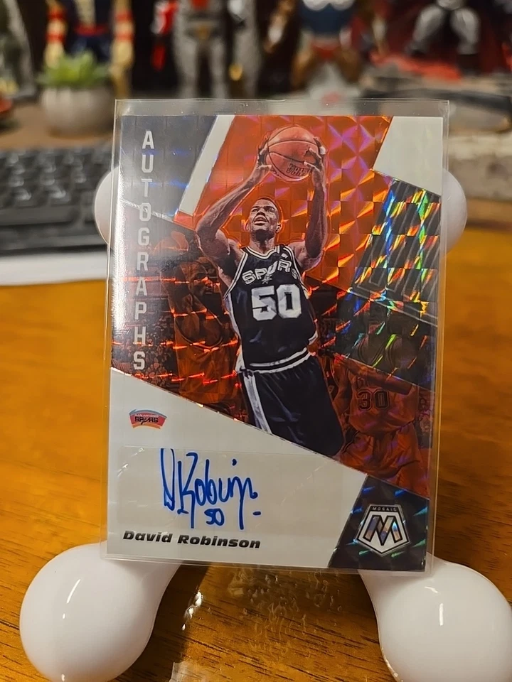 David Robinson NBA Mosaic Autograph  No. AM-DRB 2019 / 20 Auto Basketball karten - Bild 2 von 4