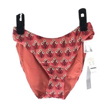 J Crew Sunny Bikini Bottom In Classic Sculpt Floral Pink S