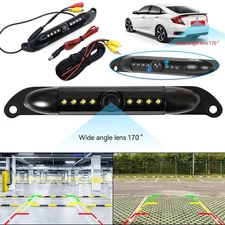 Car Reverse Camera License Plate Backup Camera 170 Wide View HD Night Vision