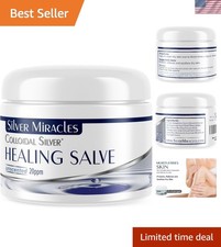Colloidal Silver Healing Salve - Organic, Gentle,  99.999 Pure Silver Formula