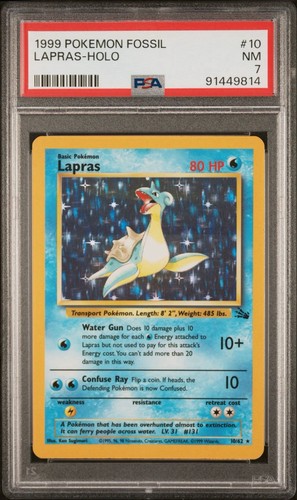 Lapras (Unlimited) graded PSA 7 for sale on eBay