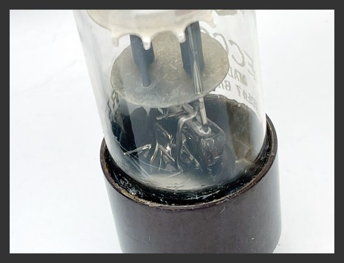 1 tube à vide double triode NOS Mullard ECC35 6SL7GT Blackburn fabriqué marron base - Photo 7/7