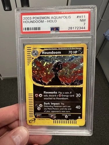 Holo Houndoom Aquapolis H11/ H32 PSA 7