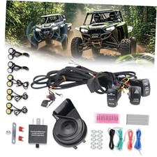 UTV Turn Signal Kit with Horn, ATV UTV Street Legal Kit, Pre-Wired, Plug and