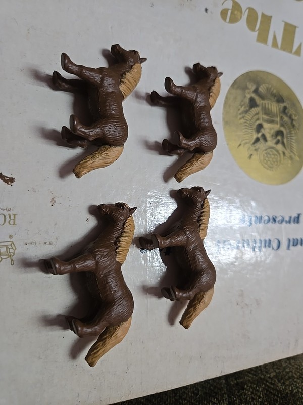 Safari Ltd Lot Of 4 Mini Halflinger Horses Made In China SLP Used