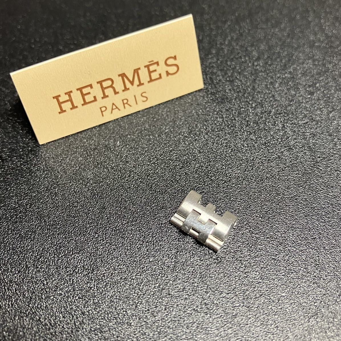 Good Item Genuine Product Hermes Watch Genuine Bracelet 1 Link Silver SS Clipper