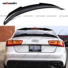 PSM Style Carbon Rear Trunk Spoiler Wing For 2012-2018 Audi A6 S6 C7 C7.5 Sedan