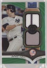 2018 Topps Tribute Single Subject Dual Relics Green 76/99 Gary Sanchez 04zk