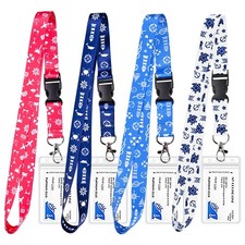 Cruise Lanyard for Ship Cards, 4 Pack Waterproof Cruise Lanyard with Detachab...