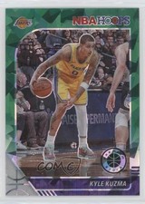 2019 Panini NBA Hoops Premium Stock Green Cracked Ice Prizm Kyle Kuzma #88 8d2