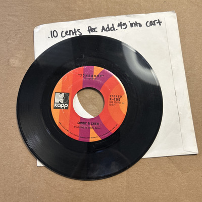 Sunny And Cher Somebody/A Cowboy Work Is Never Done Kapp 45