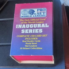 Pro Set World League Inaugural Series 150 Cards Real Rookie World Bowl Helmets