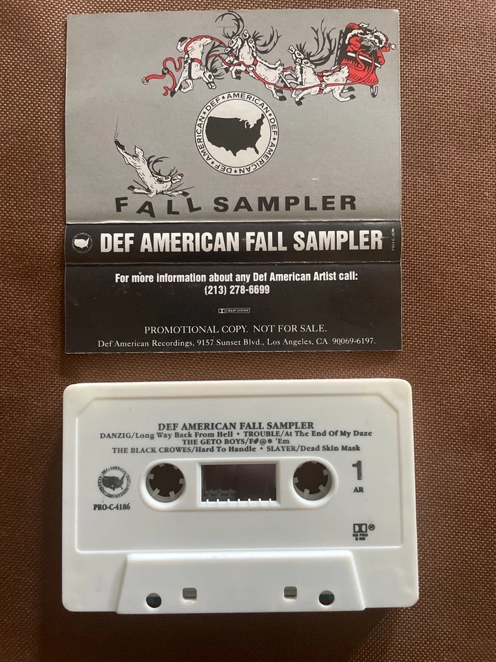 Def American Fall Sampler (1990) - Def American Recordings (Promo Cassette) - Image 4 of 4