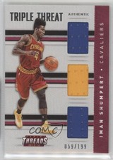 2015-16 Panini Threads Triple Threat Materials 59/199 Iman Shumpert #9 l2c