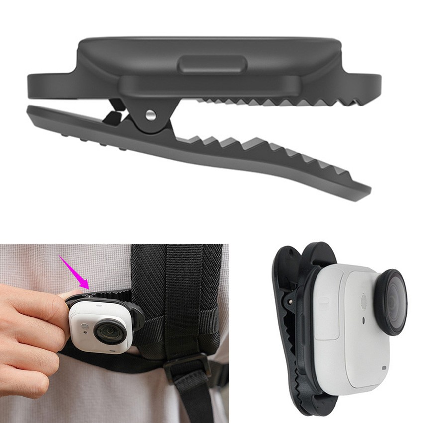 Magnetic Backpack Clip Holder Anti-shake Clip Mount For Insta360 GO Ultra Camera