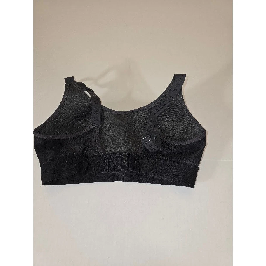 Under Armour Fitted Sports Bra Black Comfortable Medium Support Activewear Small - Image 2 of 4