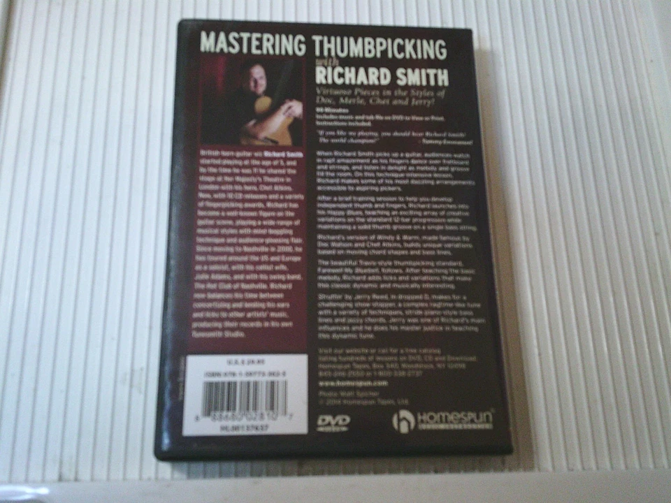 Mastering Thumbpicking - Richard Smith DVD Homespun Music Instruction Foto 2 de 2
