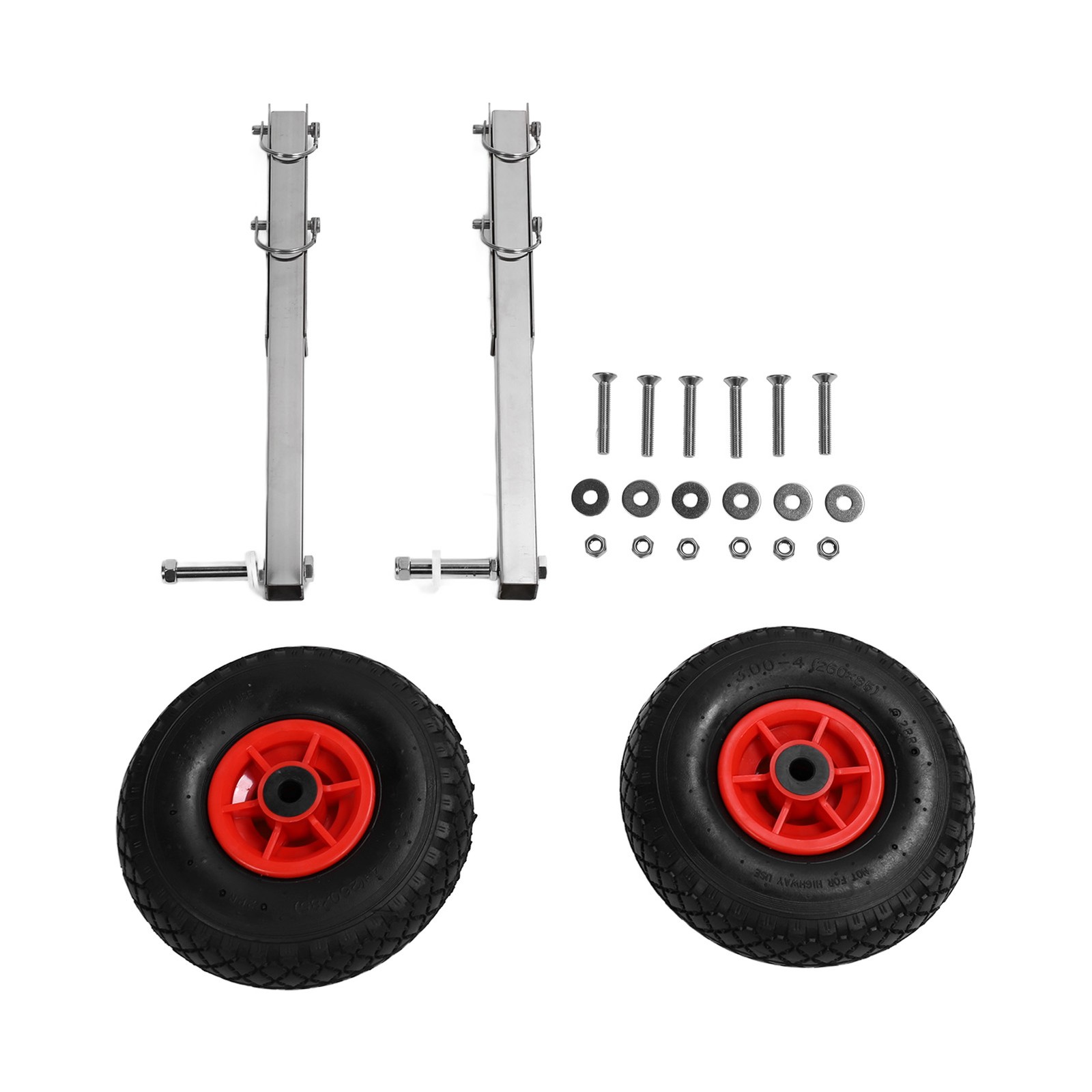 2Pcs Boat Launching Wheel Stainless Steel Boat Transom Launching Wheel With FI