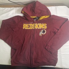 Vintage Washington Redskins Sweatshirt Youth XL Full Zip Hooded NFL