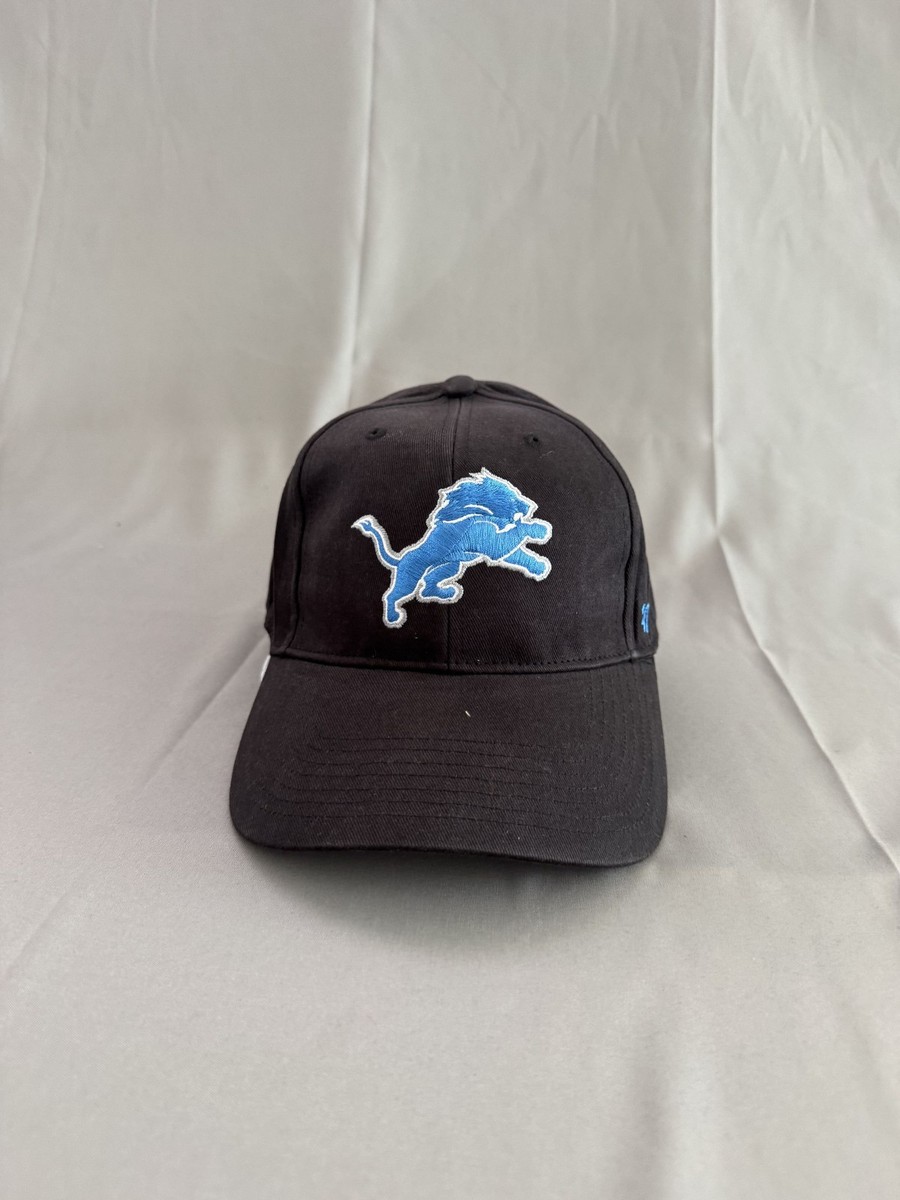 '47 Brand Detroit Lions Black Cap Hat NFL Embroidered Logo