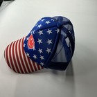 Patriotic Red White And Blue Hat With Smiley Face — photo 2