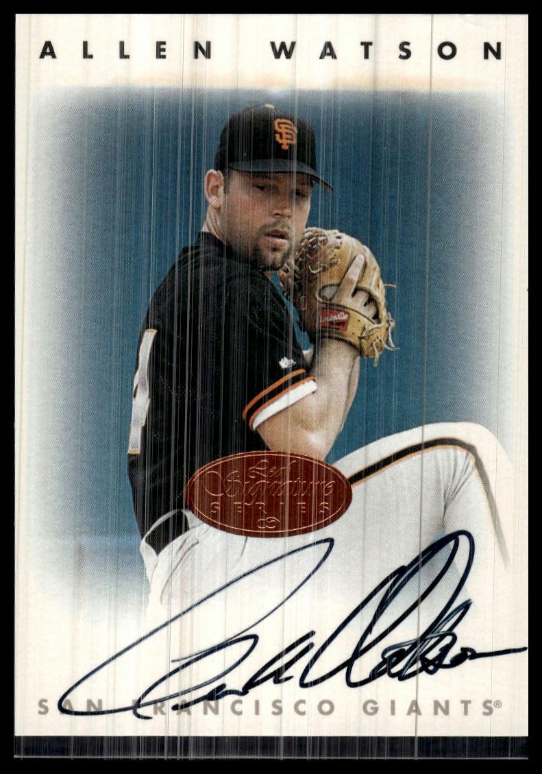 1996 Leaf Signature Series #NNO Allen Watson Autographs Bronze