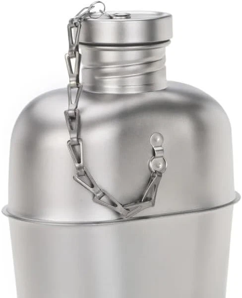 Titanium Canteen Mess Kit Stove 37oz Bottle 24oz 13.5oz Cups MOLLE Case - Image 2 of 4