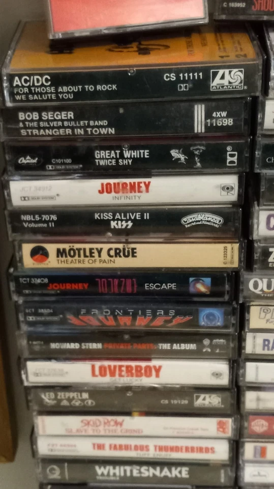 Lot Of 143 Vintage Classic Rock 70's 80s Big Hair Bands & More Music Cassettes - Image 4 of 4