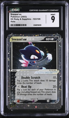 Sneasel ex graded CGC 9 for sale on eBay