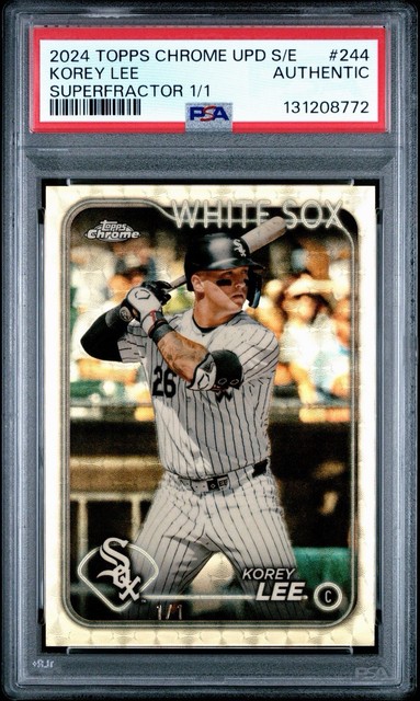 2024 Topps Chrome Update Sapphire Korey Lee Superfractor 1/1 White Sox #USCS244