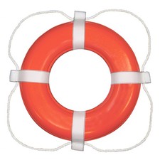 Taylor Made Foam Ring Buoy - 30" - Orange w/White Grab Line 383 UPC 040011048462