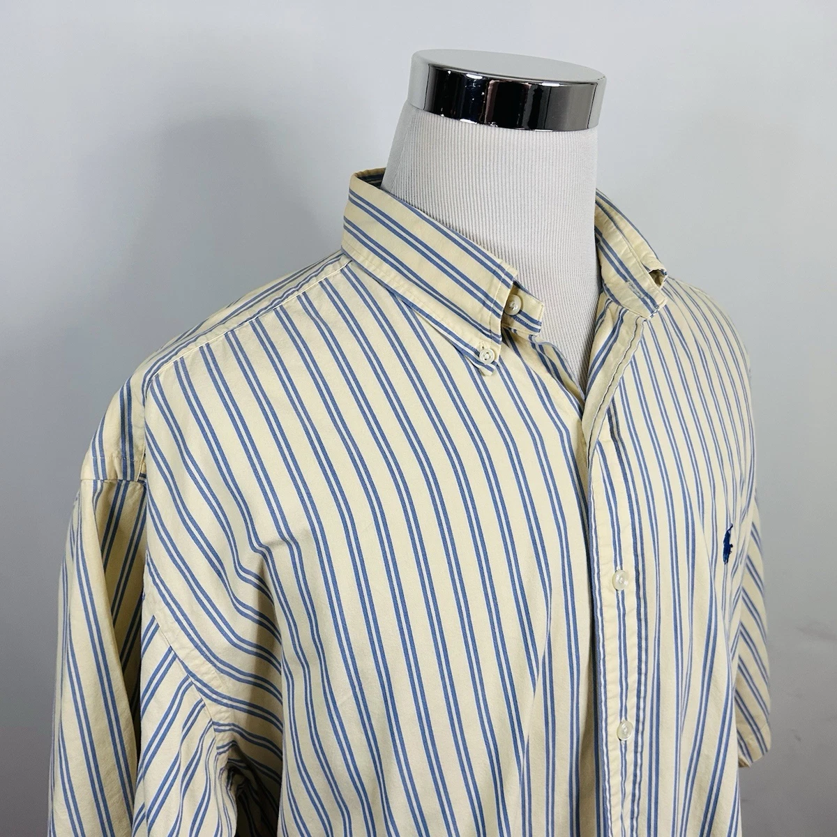 Polo Ralph Lauren Short Sleeve Striped Casual Button-Down Shirts