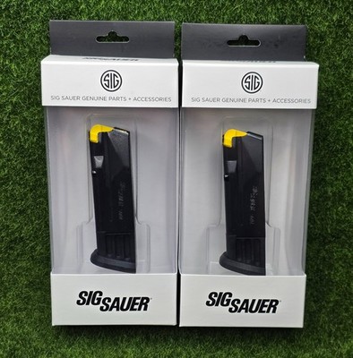 LOT of 2 Sig Sauer P365 XMACRO OEM 9mm 10 Round Steel Magazine, Black - 8901466
