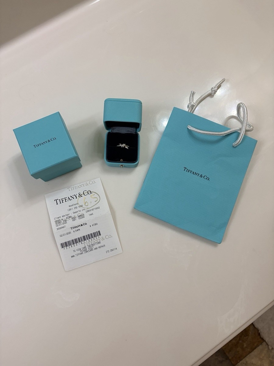 Tiffany & Co. Knot Diamond Ring Size 6.5 | eBay