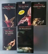 5 x Henning Mankell Krimi Wallander Sammlung TB & HC Brandmauer Fährte Riga Fros