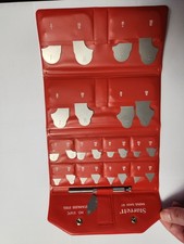 Starrett Radius Gage Set S167c In Original Case Made In USA Vintage