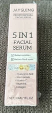 Jaysuing 5 In 1 Facial Serum,Vitamin C Face Serum, Anti Aging Reduces Wrinkles 