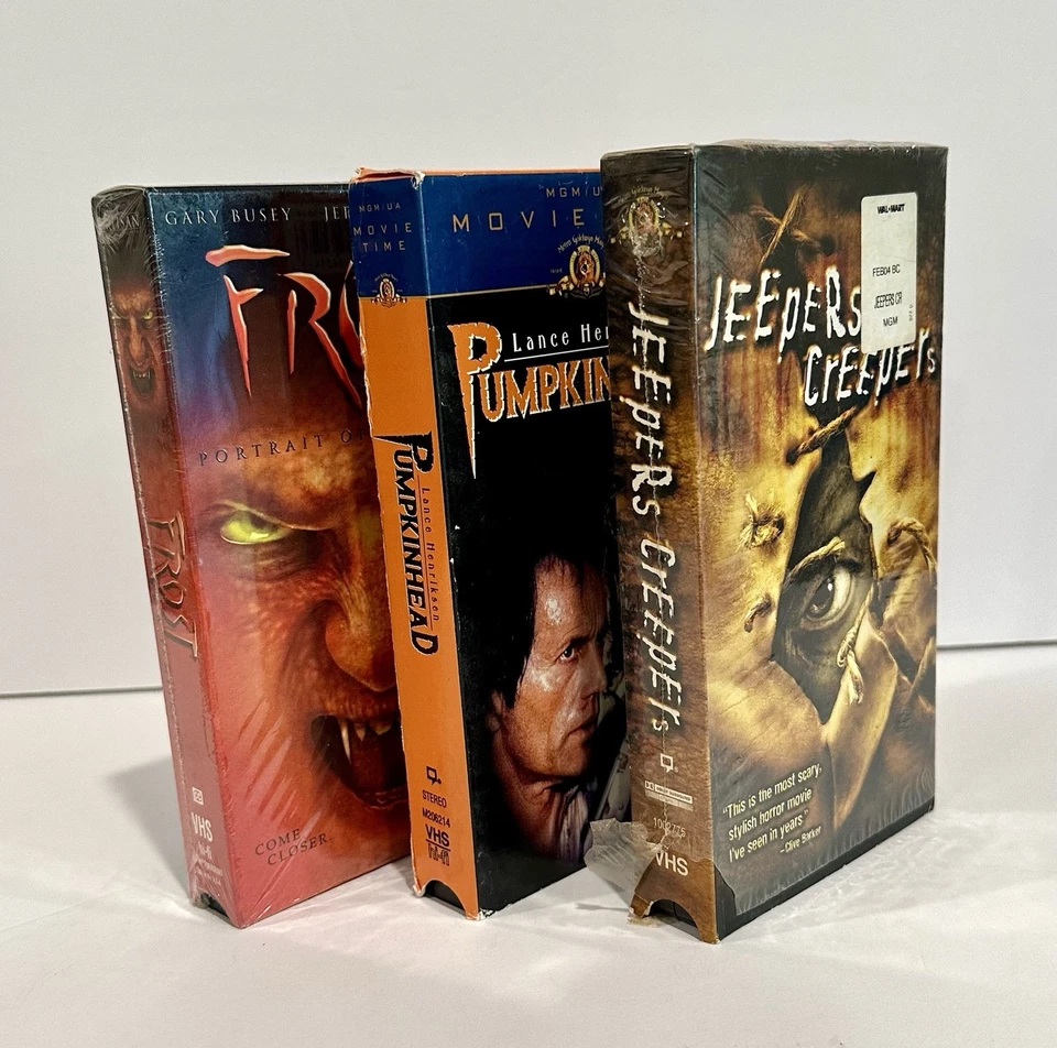 3  VHS Classic Horror Pumpkin Head, Frost, Jeepers Creepers - Image 4 of 4