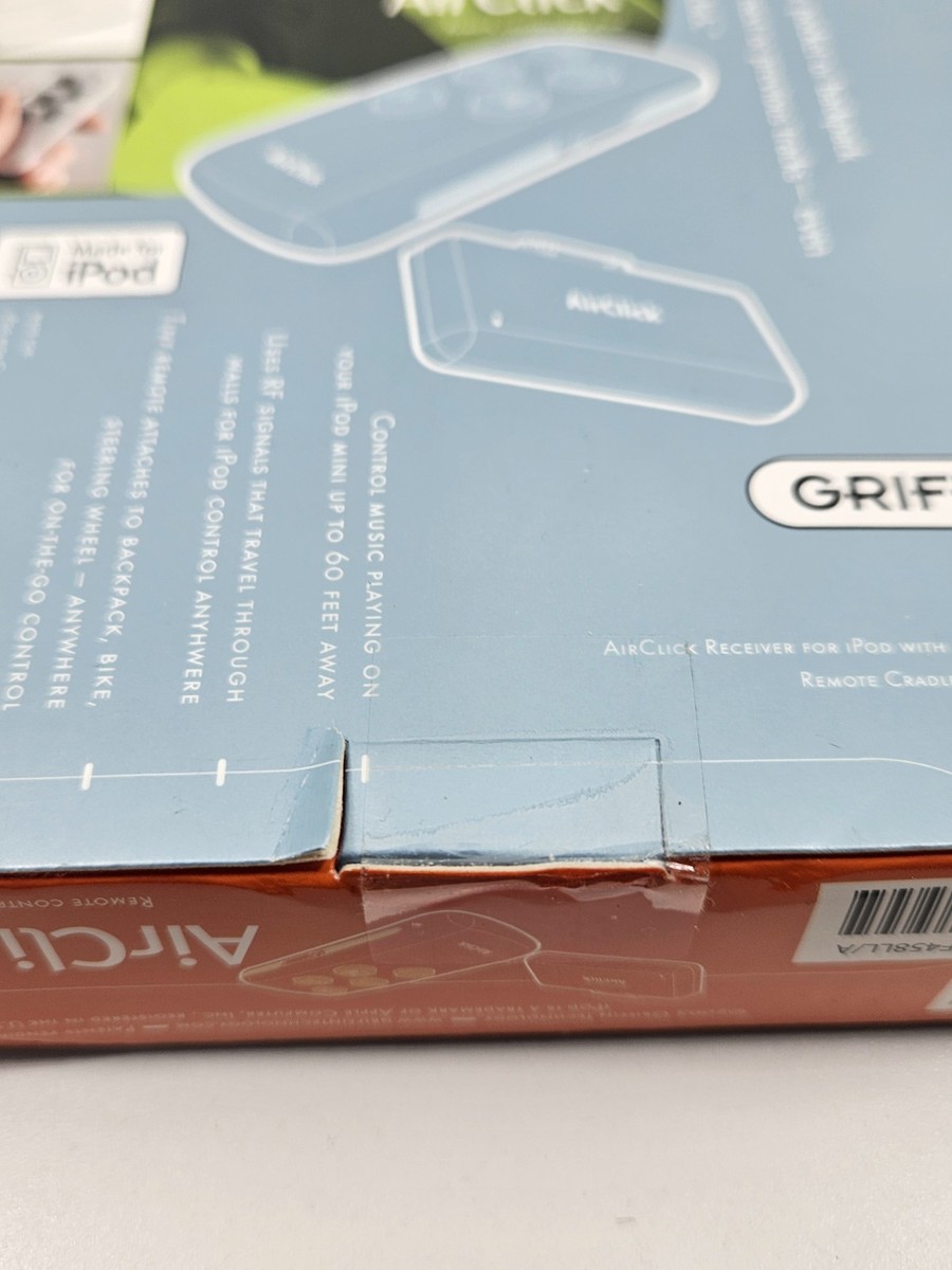 Rare Brand New in Box Griffin AirClick Remote Control for iPod