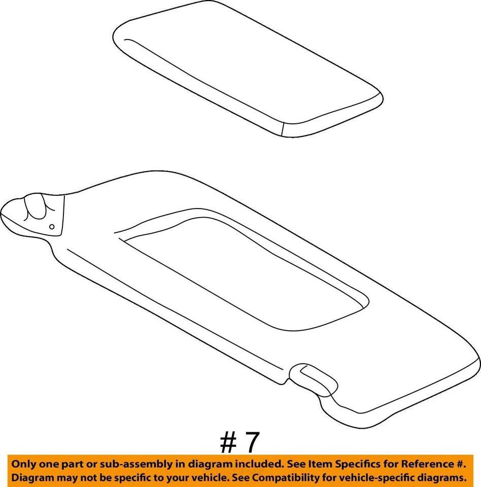 Espejo parasol izquierdo Lexus Sc430 2007-2010 parasol para conductor bronceado T8MKN Foto 4 de 4