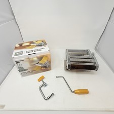 OxGord Stainless Steel Pasta Maker Machine Spaghetti Fettuccine Noodle Roller