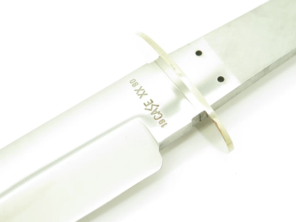 Vtg 1990 Case XX Rio Grand Bowie 10" Fixed Knife Blade Blank & Guard - Image 4 of 4