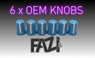 6 x BLAUE OEM KNÖPFE DJ MXER PIONEER DJM 500 600 800 RX 2 3 DENON TRAKTOR AKAI