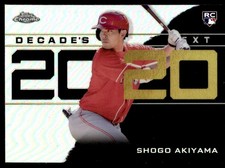 2020 Topps Chrome Update Decade's Next Shogo Akiyama Rookie Cincinnati Reds