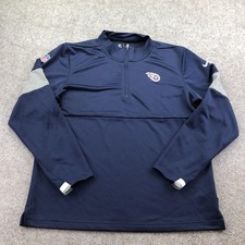 Tennessee Titans Jacket Mens Large Blue NFL Football Nike Dri Fit On Field