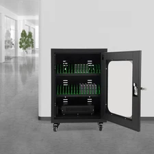 Mobile Charging Cart, 30-Device Charging Station, Mobile Charging Cabinet