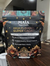 MAIA high-flavanol super Cacao with nattokinase 7oz 30- servings free shipping..